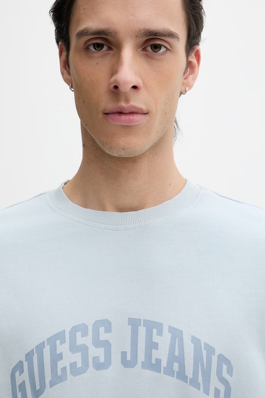 Guess Jeans bluza męska bawełniana niebieski M6GQA6.KCPR1