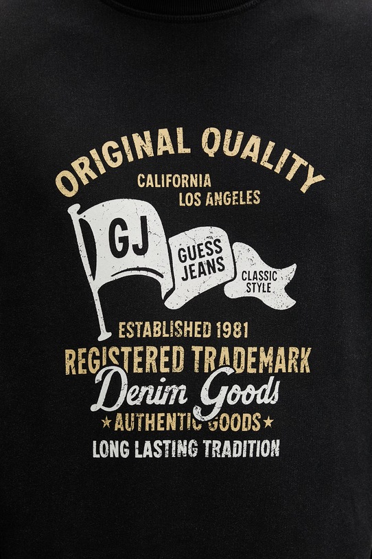 Guess Jeans mikina pánska bavlnená M6GQA7.KCPR1 čierna