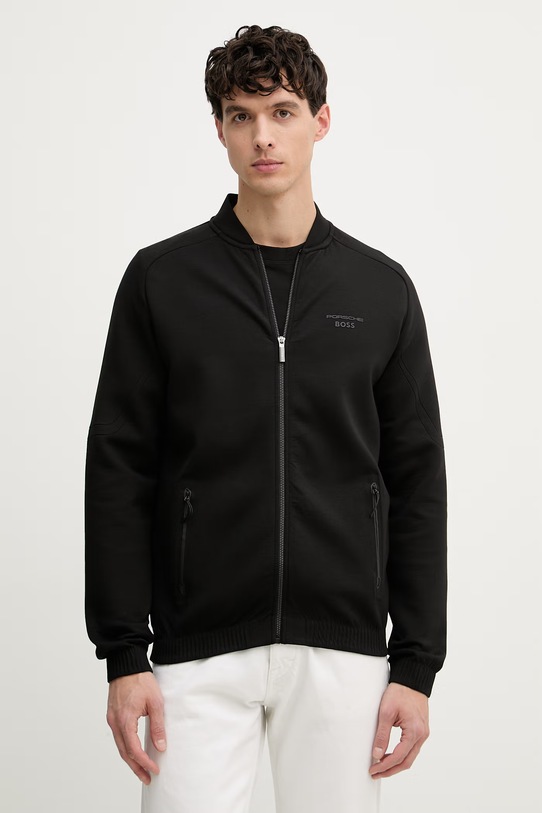 BOSS Green moška jopica BOSS X PORSCHE črna 50559789