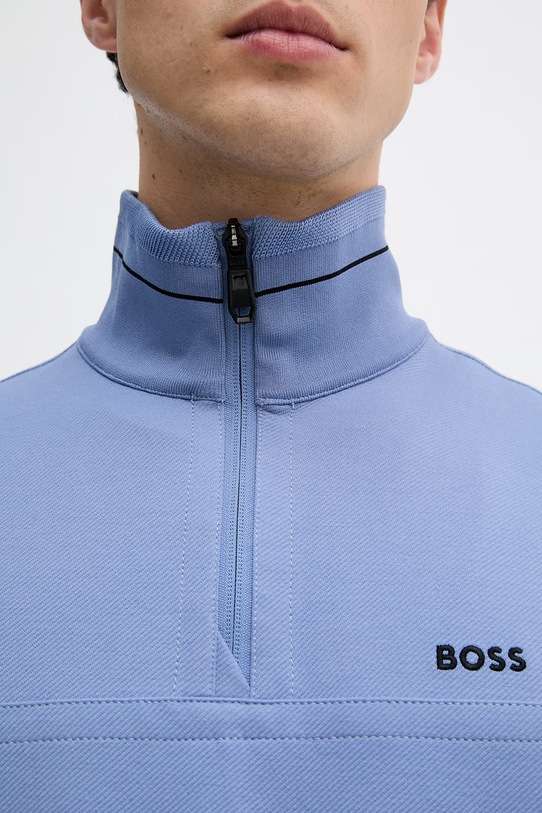 BOSS Green hanorac pentru bărbați, cu bumbac 50558580 albastru