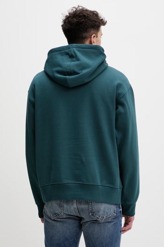 Odzież Vans bluza z kapturem męska bawełniana VN000P21FRJ1 turkusowy