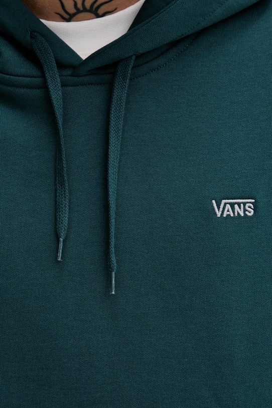 Vans bluza z kapturem męska bawełniana VN000P21FRJ1 turkusowy