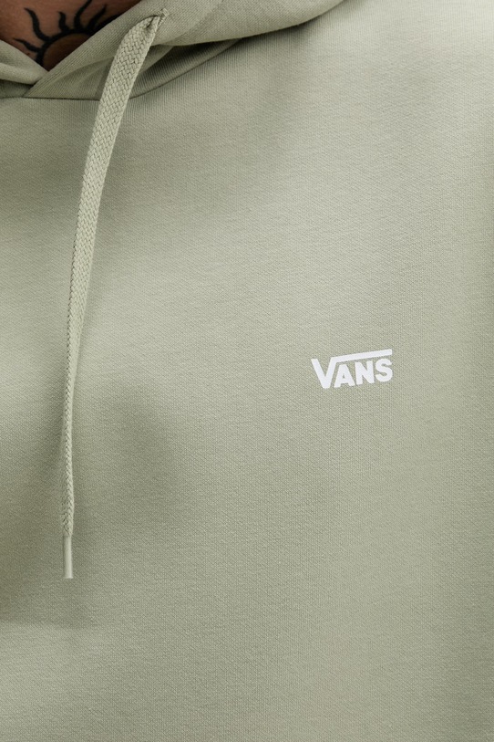 Vans bluza z kapturem męska z bawełną VN000R9YFSG1 zielony