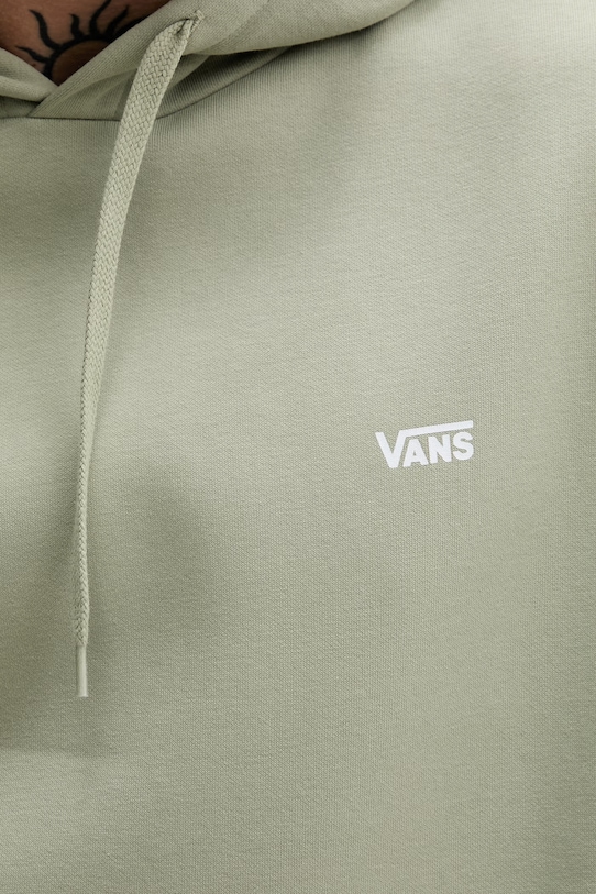Vans bluza z kapturem męska z bawełną VN000R9YFSG1 zielony
