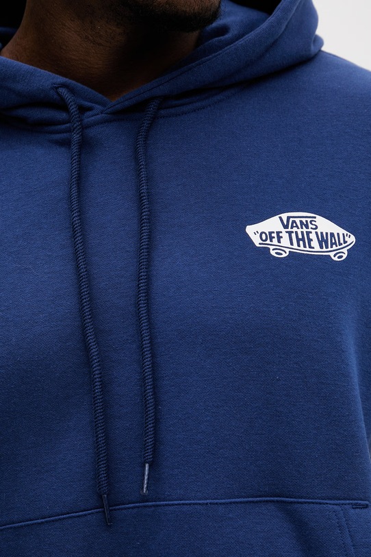 Vans bluza z kapturem męska z bawełną VN000STCFOB1 niebieski
