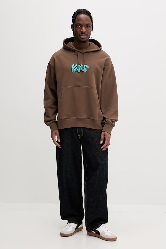 Vans Bluza z kapturem męska bawełniana VN000VXZFST1 brązowy SS26