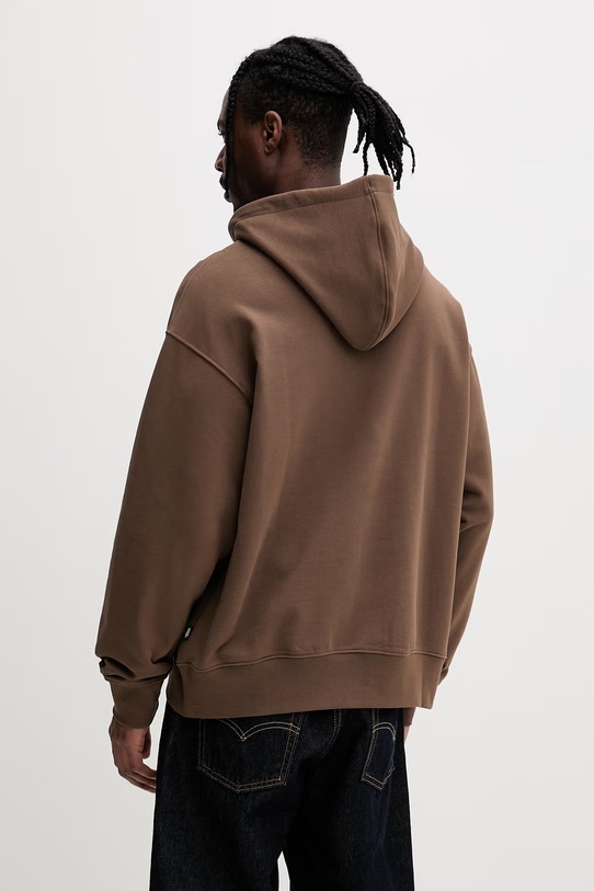Odzież Vans Bluza z kapturem męska bawełniana VN000VXZFST1 brązowy