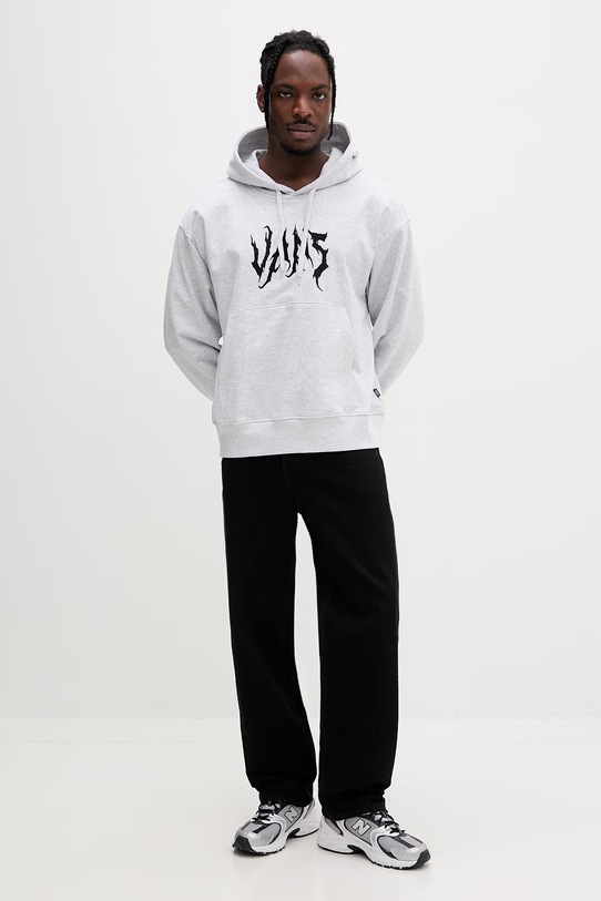 Vans bluza z kapturem męska bawełniana VN000VY31QI1 szary SS26