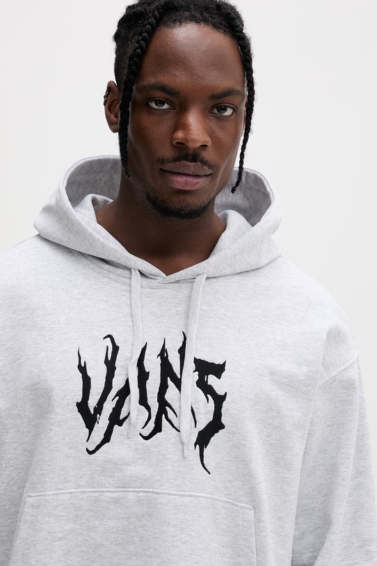 Vans bluza z kapturem męska bawełniana szary VN000VY31QI1