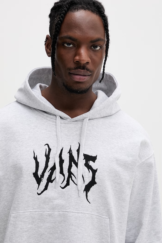 Vans bluza z kapturem męska bawełniana szary VN000VY31QI1