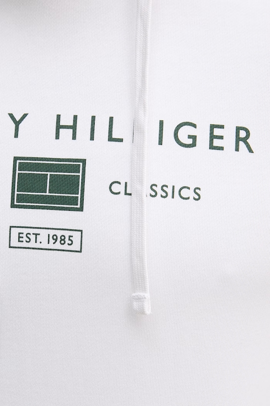 Tommy Hilfiger pulover s kapuco moški bombažen MW0MW42464 bela