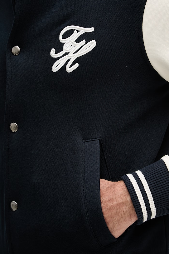 Tommy Hilfiger суичър с цип мъжки от памук MW0MW43091 тъмносин