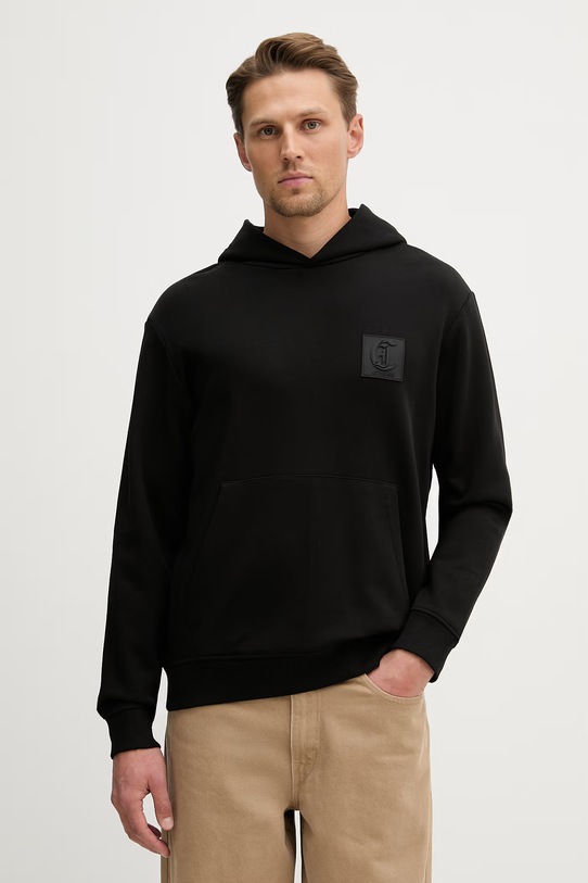 Bavlnená mikina Just Cavalli bavlna čierna 80OAIT05.CF500