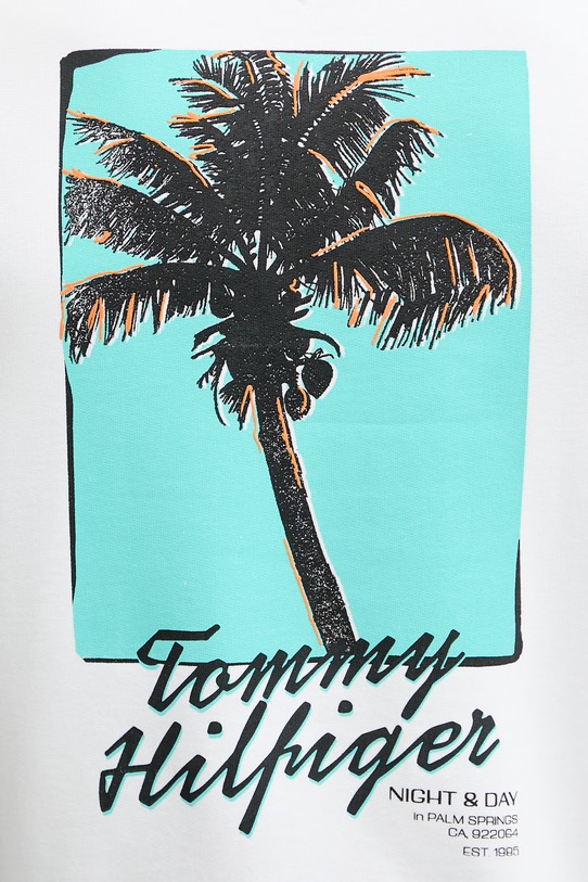 Tommy Hilfiger mikina pánska s bavlnou MW0MW42495 biela