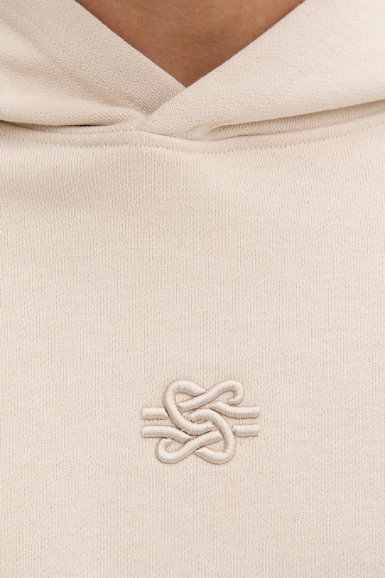 Filling Pieces кофта с капюшоном мужская хлопковая Boxy Embroidered 412632501284.292 бежевый