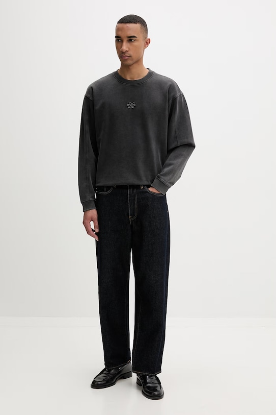 Filling Pieces кофта мужская из хлопка Boxy Embroidered 422430501142.136 серый SS26