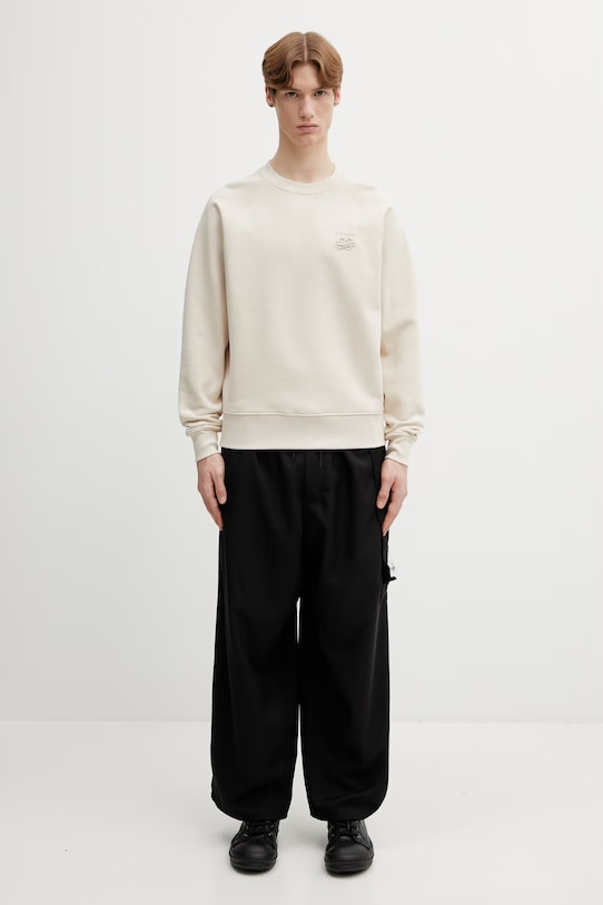 Filling Pieces bluza bawełniana Boxy Embroidered 412630500143.292 beżowy