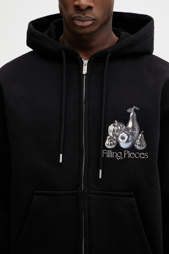 Filling Pieces bluza bawełniana Chrome Fruit czarny 412633501291.130