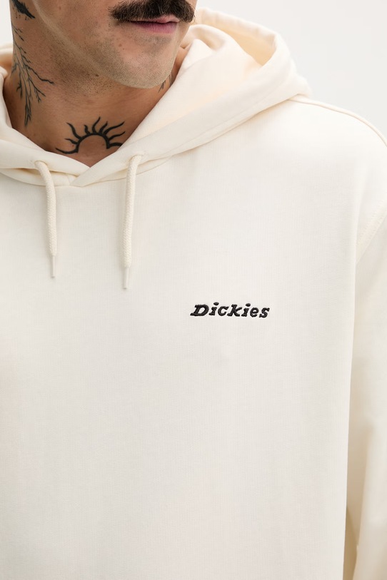 Dickies pulover s kapuco moški z bombažem DK0A889XECR1 bež