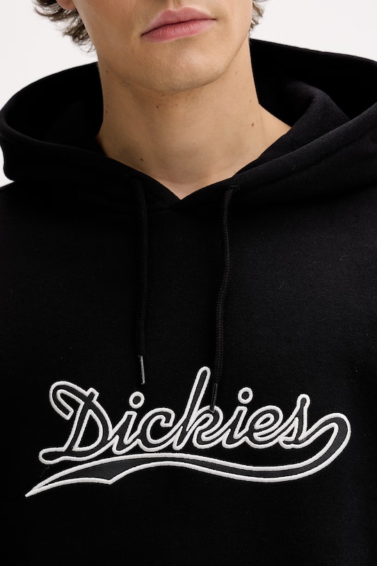 Dickies pulover s kapuco moški bombažen DK0A883KBLK1 črna
