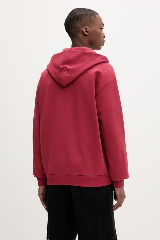 Oblečenie Dickies mikina na zips s kapucňou pánska s bavlnou DK0A89PRL331 červená