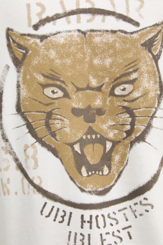 Aeronautica Militare longsleeve bawełniany FE2099UJ00725 beżowy