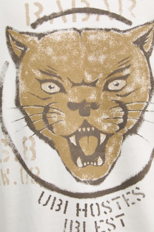 Aeronautica Militare longsleeve bawełniany FE2099UJ00725 beżowy