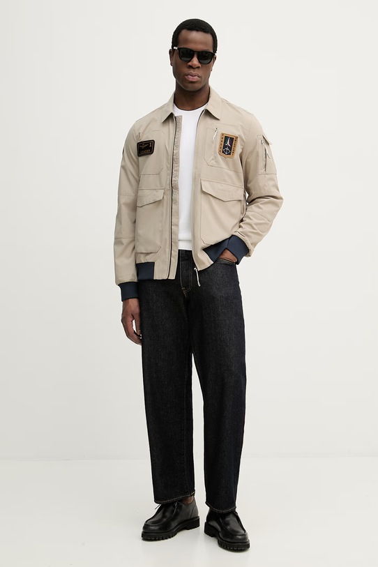 Aeronautica Militare sweter bawełniany MA1631UL00506 biały SS26