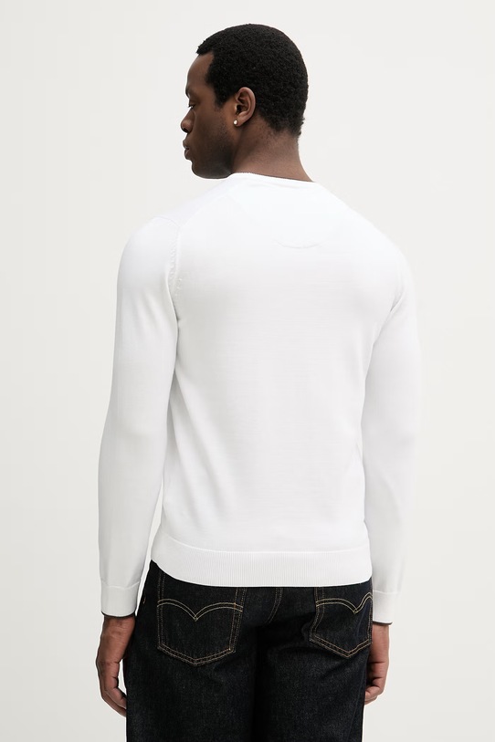 Odzież Aeronautica Militare sweter bawełniany MA1631UL00506 biały