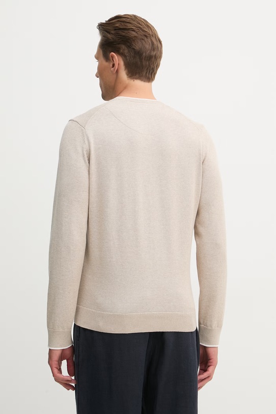 Odzież Aeronautica Militare sweter bawełniany MA1631UL00506 beżowy