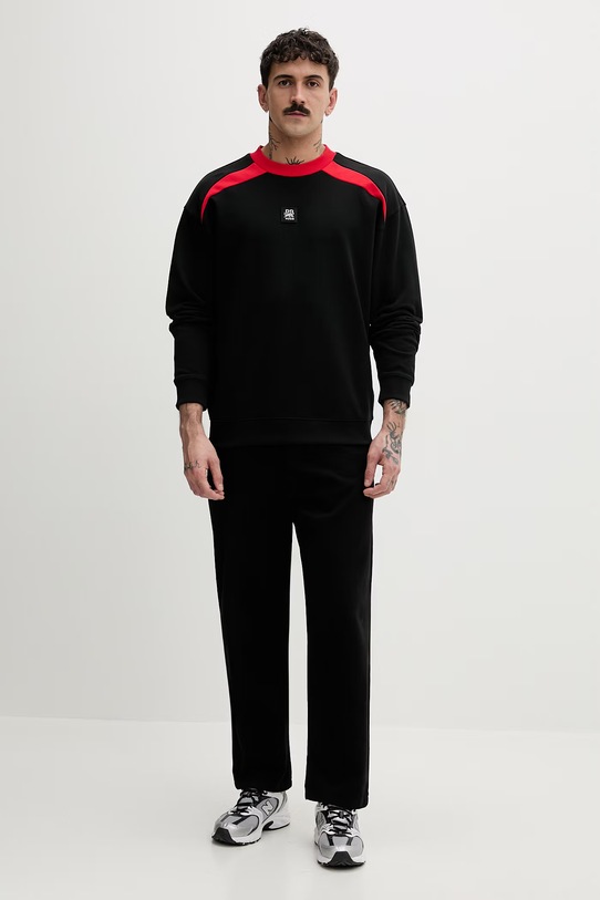 HUGO bluza męska bawełniana Davalio_RB 50559679 czarny SS26