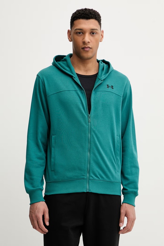 Under Armour bluza Rival z kapturem zielony 6009346
