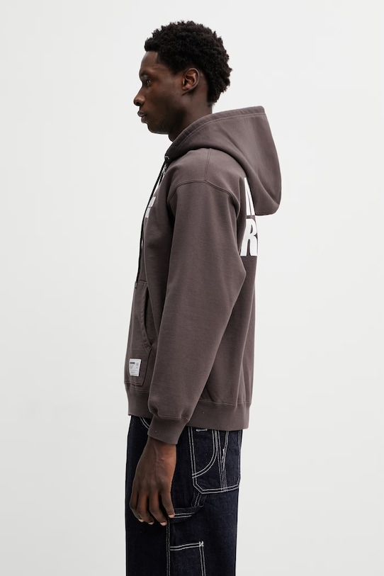 Bavlnená mikina NEIGHBORHOOD CLASSIC SWEAT ZIP HOODIE LS 252UWNH.CSM03 hnedá SS26