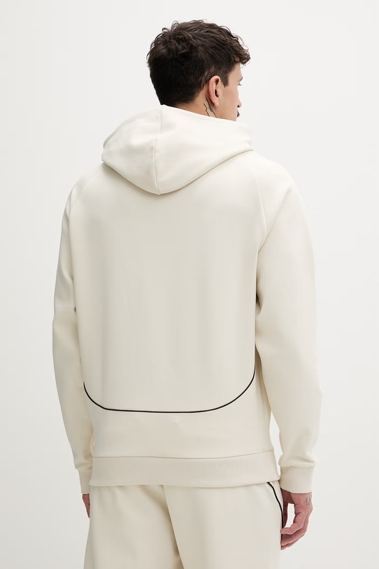 Odzież HUGO bluza z kapturem męska bawełniana z elastanem Dofrentis_RB 50559711 beżowy