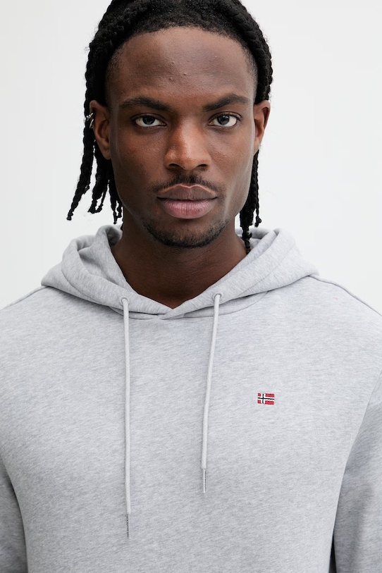 Napapijri bluza bawełniana Balis szary NP0A4H8A7951