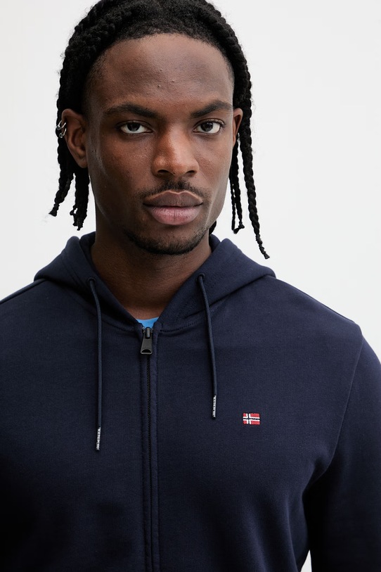 Napapijri bluza bawełniana BALIS granatowy NP0A4HHV1761