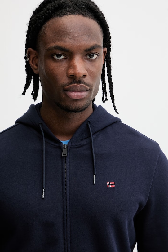 Napapijri bluza bawełniana BALIS granatowy NP0A4HHV1761