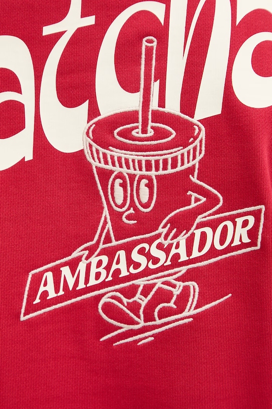 Napapijri bluza bawełniana SOL NP0A4HO4RAQ1 czerwony