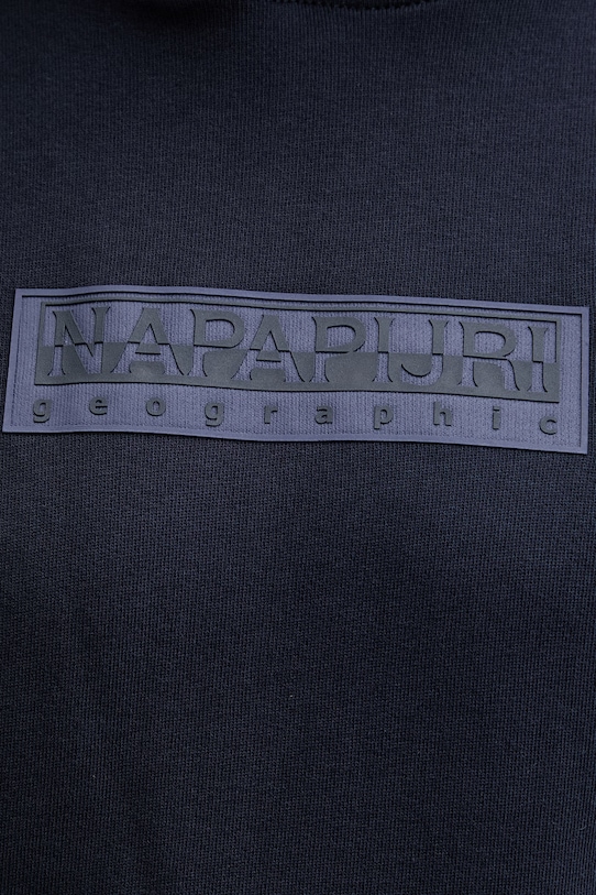 Napapijri bluza z kapturem męska bawełniana B-BOX LOGO NP0A4I7V1761 granatowy