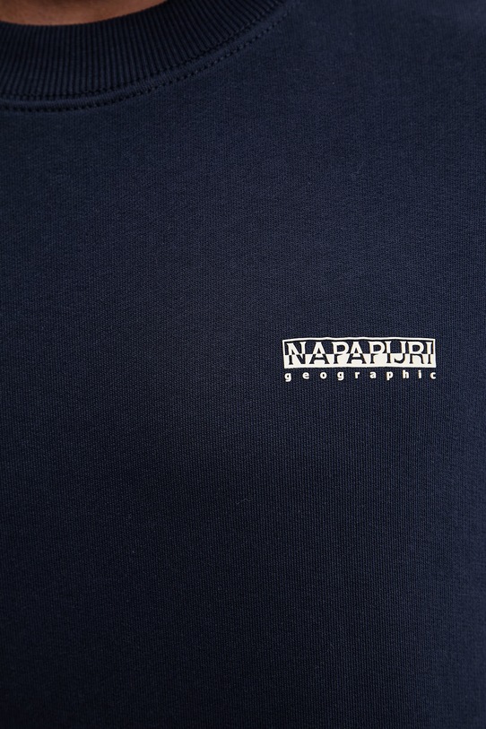Napapijri bluza bawełniana SMALL BOX NP0A88TP1761 granatowy