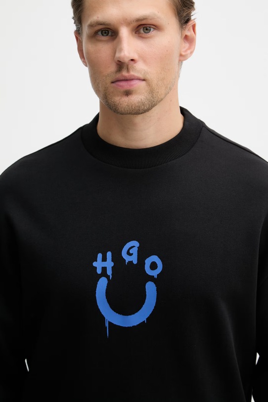 HUGO Blue mikina dámska bavlnená Nucavex čierna 50560062