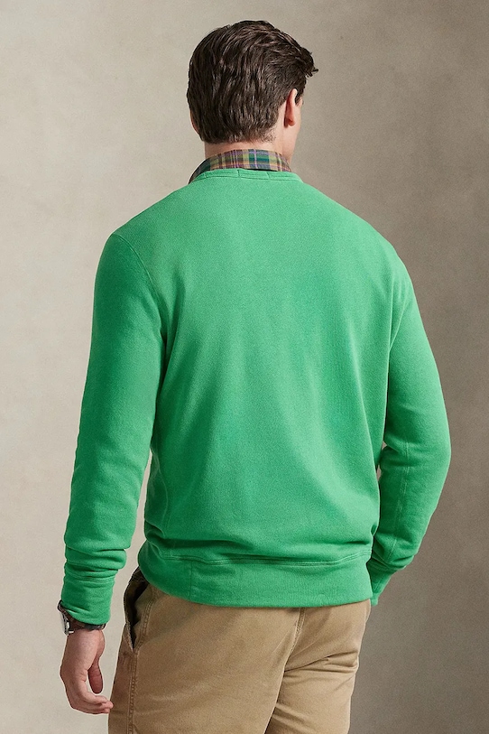 Polo Ralph Lauren ISLAND LOOPBACK-KNT-SWEATSHIRT mikina bavlnená pánska 710A12485003 zelená SS26