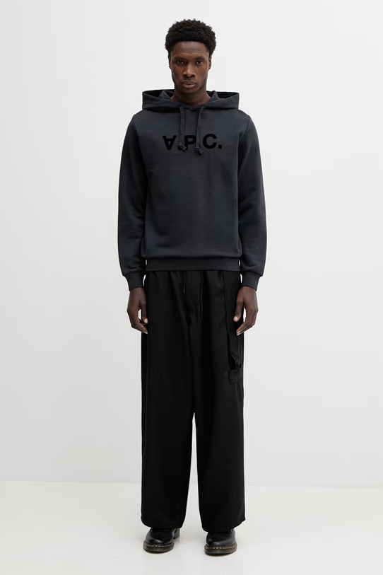 A.P.C. bluza bawełniana Standard Grand Vpc COHMC.M27908 czarny