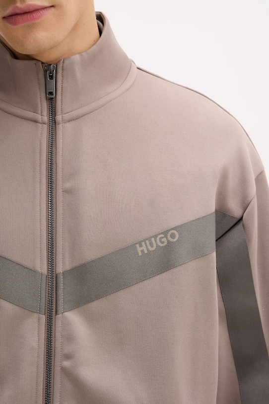 HUGO pánská mikina Darti 50549418 béžová