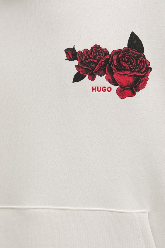 Bavlněná mikina HUGO Dagethood 50556389 béžová