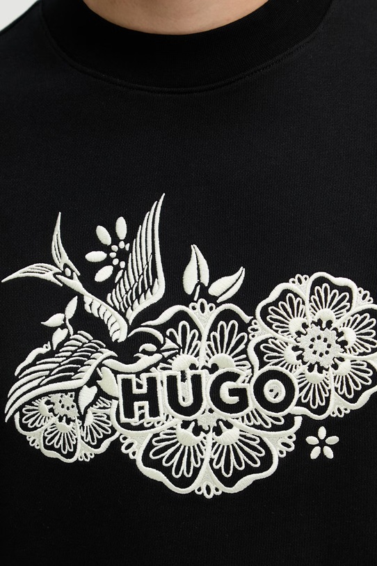 HUGO mikina pánská bavlněná Darony 50556549 černá