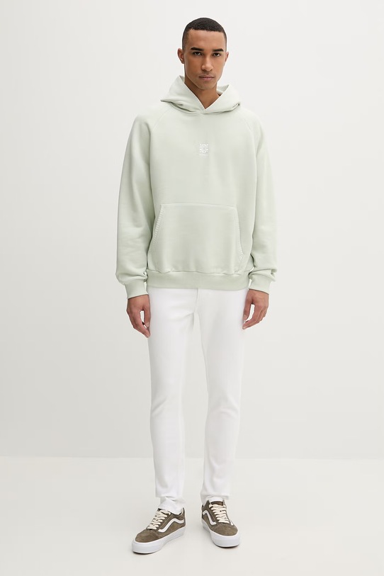 HUGO mikina pánska bavlnená Darohood 50556570 zelená SS26