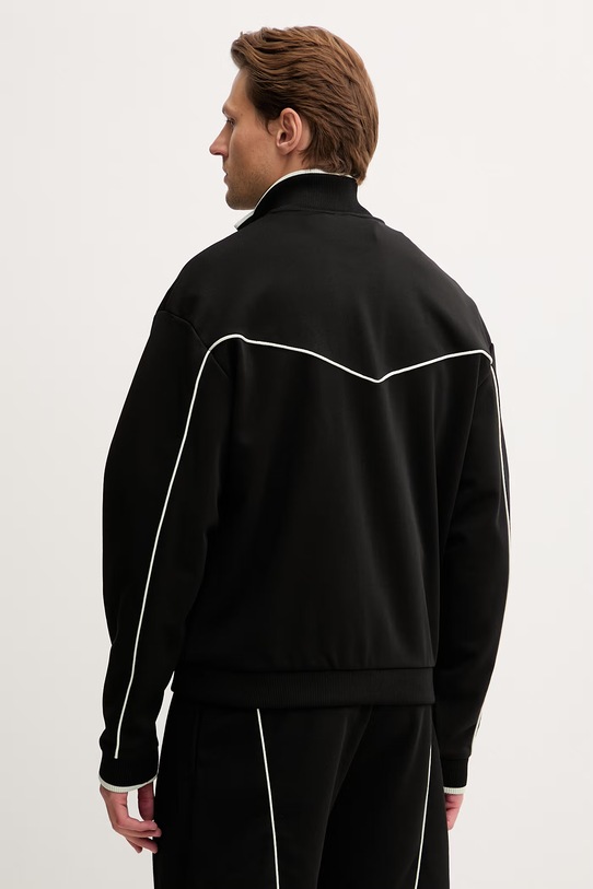 Ρούχα HUGO μπλούζα ανδρική με βαμβάκι Darynt 50556587 μαύρο