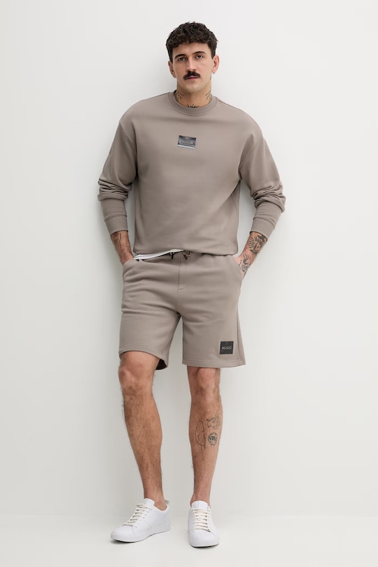 HUGO bluza bawełniana Daylo 50557452 beżowy SS26