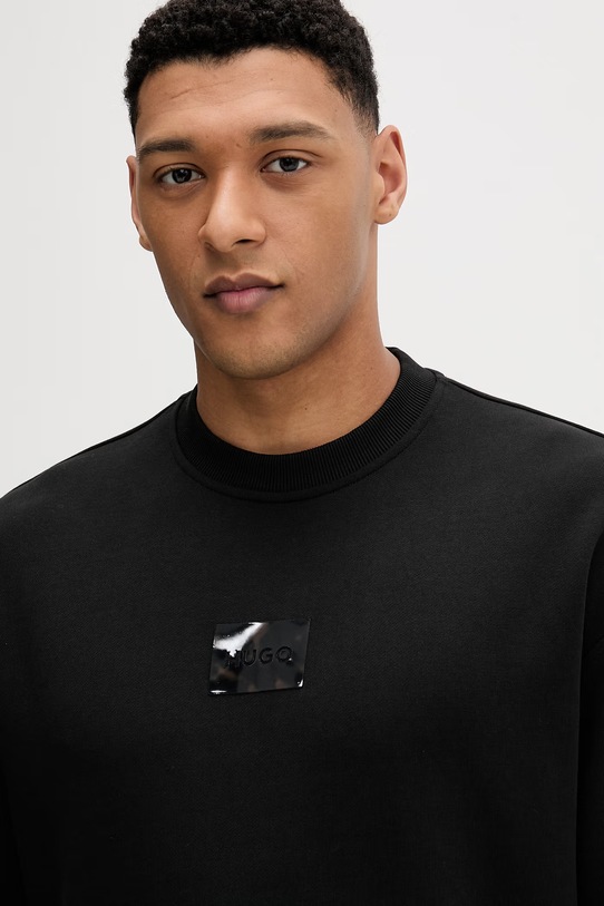 HUGO bluza bawełniana Daylo czarny 50557452